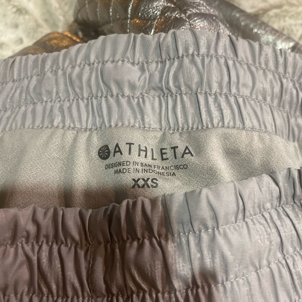 Athleta Shimmering Silver Jacket